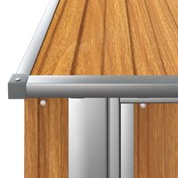 Tuinschuur 180,5x97x209,5 cm gegalvaniseerd staal bruin 8720286512753 5