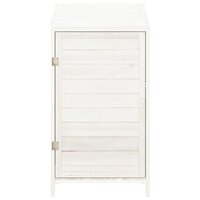 Tuinschuur 55x52x112 cm massief vurenhout wit 8720286996409 3