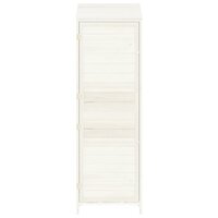 Tuinschuur 55x52x174,5 cm massief vurenhout wit 8720286996485 4