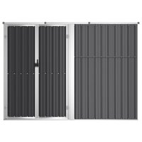 Tuinschuur 225x89x161 cm gegalvaniseerd staal antracietkleurig 8720286512906 3