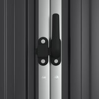 Tuinschuur 225x89x161 cm gegalvaniseerd staal antracietkleurig 8720286512906 6