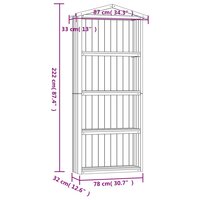 Tuinschuur 87x33x222 cm ge&iuml;mpregneerd grenenhout 8720286830079 7