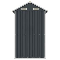 Tuinschuur 192x152,5x237 cm gegalvaniseerd staal antracietkleur 8720845888909 5