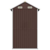 Tuinschuur 192x152,5x237 cm gegalvaniseerd staal bruin 8720845888916 5