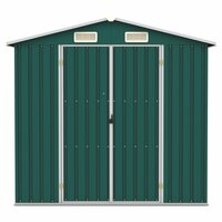 Tuinschuur 205x129x183 cm gegalvaniseerd staal groen 8719883811475 3
