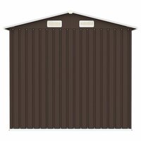 Tuinschuur 205x129x183 cm gegalvaniseerd staal bruin 8719883811505 4
