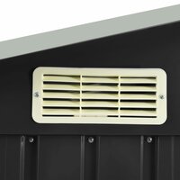 Tuinschuur met rek 205x130x183 cm ijzer antraciet 8719883757483 6