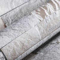 Behang 3D steen-look grijs en bruin 8720845942939 6