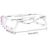 Hondenmand inklapbaar oxford stof en staal antracietkleurig 10