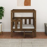 Hondenmand 65,5x43x70 cm massief grenenhout honingbruin 3