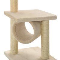 Kattenkrabpaal met sisal krabpalen 65 cm beige 5