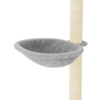 Kattenmeubel met sisal krabpalen 95 cm lichtgrijs 7