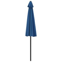 Balkonparasol half met aluminium paal 270x144x222 cm blauw 5