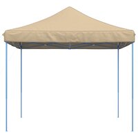 Partytent inklapbaar pop-up 292x292x315 cm beige 3