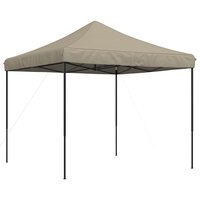 Partytent inklapbaar pop-up 292x292x315 cm taupe 2