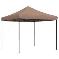 Partytent inklapbaar pop-up 292x292x315 cm bruin 5