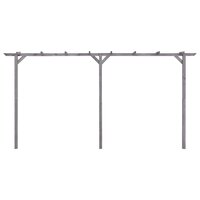 Pergola 400x40x205 cm ge&iuml;mpregneerd grenenhout grijs 2