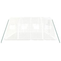 Tuinkas met stalen frame 16 m&sup2; 4x4x2 m wit 5