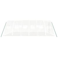 Tuinkas met stalen frame 24 m&sup2; 6x4x2 m wit 5