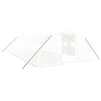 Tuinkas met stalen frame 32 m&sup2; 8x4x2 m wit 2