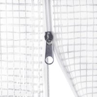 Tuinkas met stalen frame 32 m&sup2; 8x4x2 m wit 10