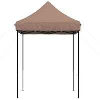 Partytent inklapbaar pop-up 200x200x306 cm bruin 3