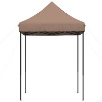 Partytent inklapbaar pop-up 200x200x306 cm bruin 4