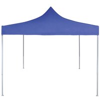 Partytent professioneel inklapbaar 2x2 m staal blauw 2