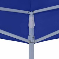 Partytent professioneel inklapbaar 2x2 m staal blauw 3