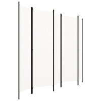 Kamerscherm met 5 panelen 250x180 cm wit 2