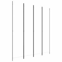 Kamerscherm met 4 panelen 200x220 cm stof wit 2