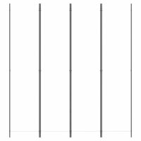 Kamerscherm met 4 panelen 200x220 cm stof wit 3
