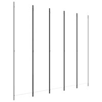 Kamerscherm met 5 panelen 250x220 cm stof wit 2