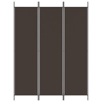 Kamerscherm met 3 panelen 150x200 cm stof bruin 3
