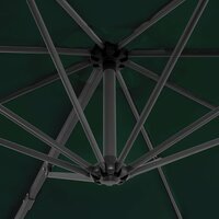 Zweefparasol met aluminium paal 300 cm groen 5