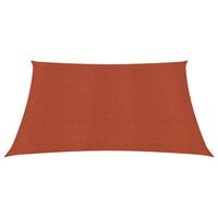 Zonnezeil 160 g/m&sup2; 2x2,5 m HDPE terracottakleurig 2