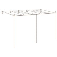 Tuinpergola 6x3x2,5 m ijzer antiekbruin 4