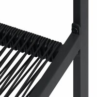 Tuinstoelen 2 st PVC-rattan zwart 7