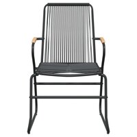 Tuinstoelen 2 st 58x59x85,5 cm PVC-rattan zwart 4