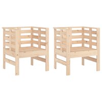 Tuinstoelen 2 st 61,5x53x71 cm massief grenenhout 2