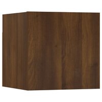 Tv-wandmeubelen 2 st 30,5x30x30 cm bruin eikenkleur 8