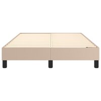 Boxspringframe kunstleer cappuccino 120x200 cm 5