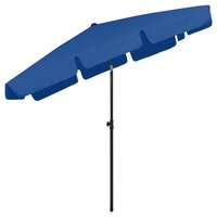 Strandparasol 200x125 cm azuurblauw 4