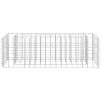 Gabion plantenbak verhoogd 90x30x30 cm gegalvaniseerd staal 4