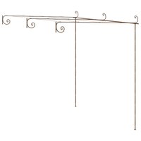 Tuinpergola 3x3x2,5 m ijzer antiekbruin 2