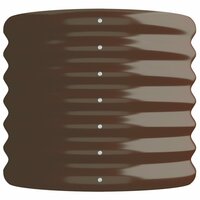 Plantenbak 114x40x36 cm gepoedercoat staal bruin 4