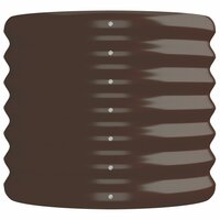 Plantenbak 152x40x36 cm gepoedercoat staal bruin 4