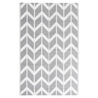 Buitenkleed 120x180 cm polypropeen grijs 2