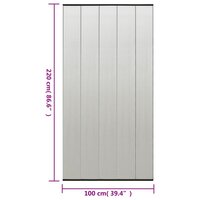 Vliegengordijn 100x220 cm polyester mesh zwart 8