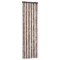 Vliegengordijn 56x185 cm chenille beige en lichtbruin 2